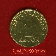 Эстония 1 крона 2001 год